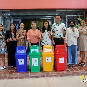 “ส่งเสริมการคัดแยกขยะในมหาวิทยาลัย” ชมรมอนุรักษ์สิ่งแวดล้อม และโปรแกรมวิชาวิทยาศาสตร์ฯ